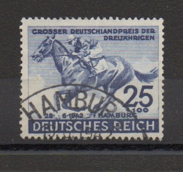 Michel Nr. 814, Deutsches Derby gestempelt.